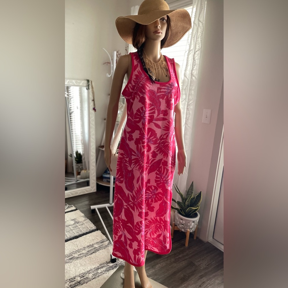 Juicy Couture Pink Tropical Beach Maxi Dress